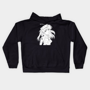 Charcoal Lines Best Pilot Kids Hoodie